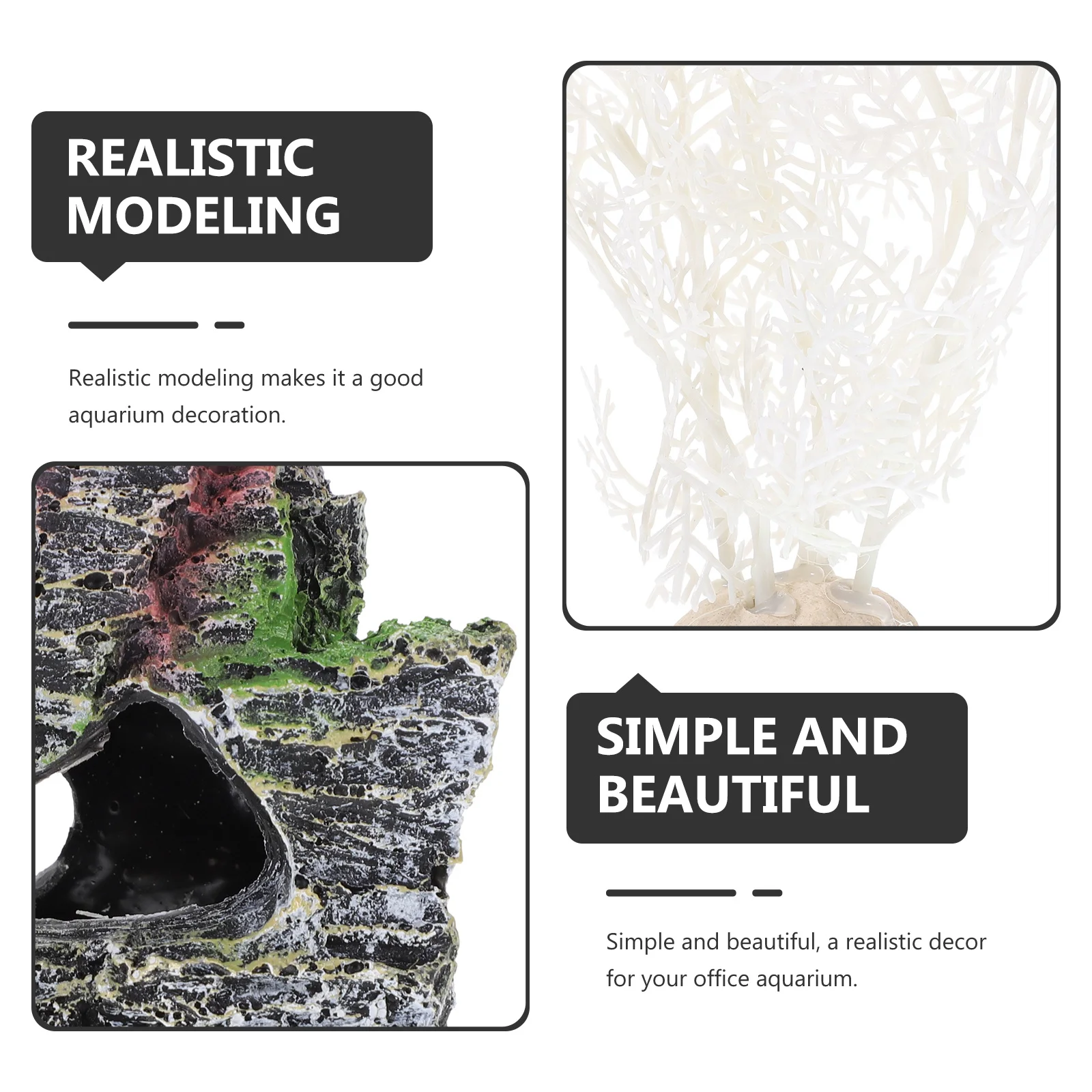 

1Set Fish Tank Decorations Realistic Artificial Water Grass Compact Design Stylish Aquarium Adornment Practical Gift