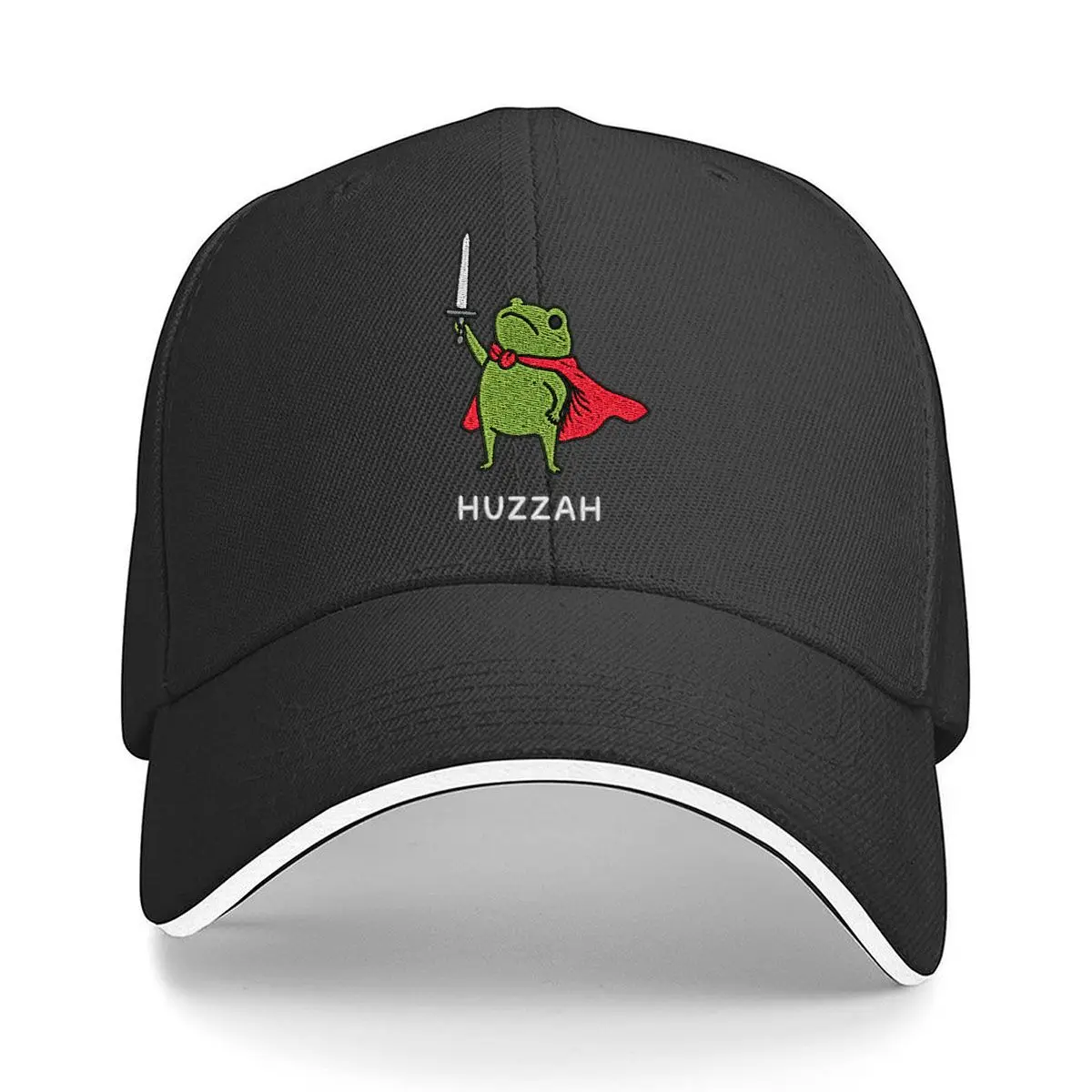 Huzzah Frog Sword Red Cape Hero Hip Hop hat Fashion Outdoor Sports Sandwich Baseball Cap