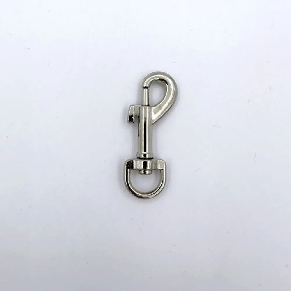 5pcs Rotating Snap Hook Metal Leather Strap Belt Keychain Traction Buckles Belt Keychain Luggage Hardware Accessories