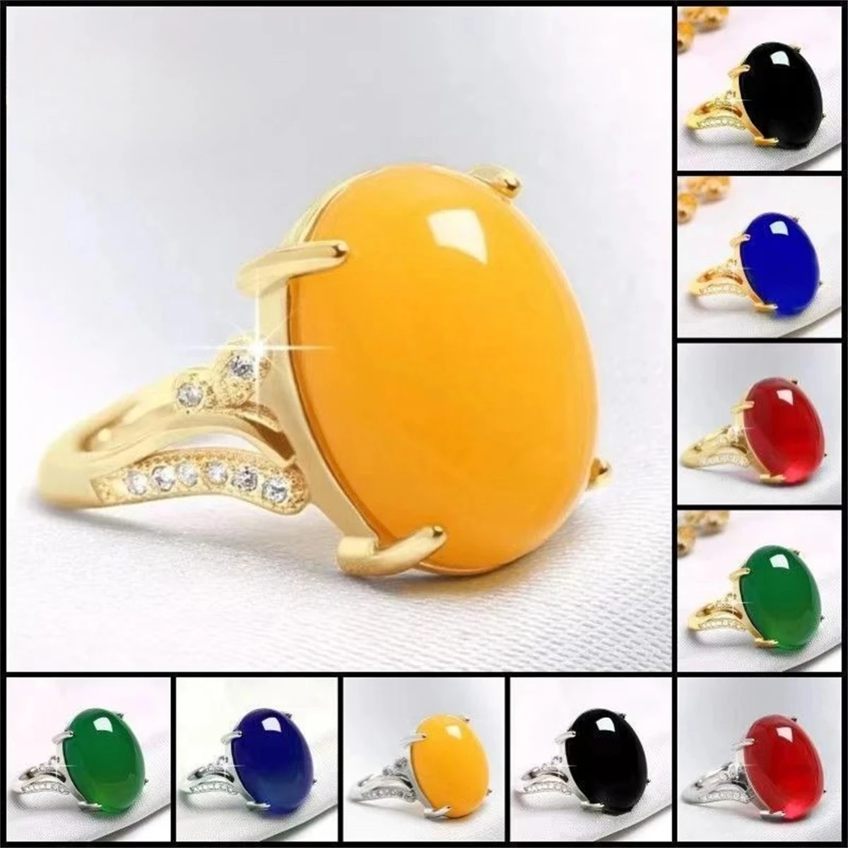 

Кольцо из красного агата и нефрита, женское, регулируемое, простой стиль, кольцо из халцедона и стерлингового серебра для мамы, женские кольца, ювелирное изделие, подарок