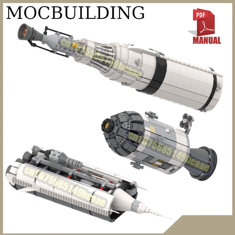 

1:110 Scale Nuclear Shuttle Model Apollo-11 Spaceship MOC Building Blocks DIY Creative Construction Toys