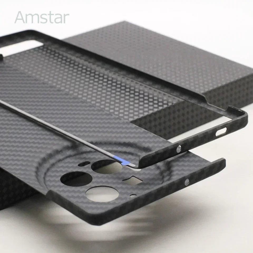 Amstar Luxury Carbon Fiber Case 600D Ultra-thin Aramid Fiber Folding Cover for vivo X Fold 3 / 3 Pro Foldable Phone Case