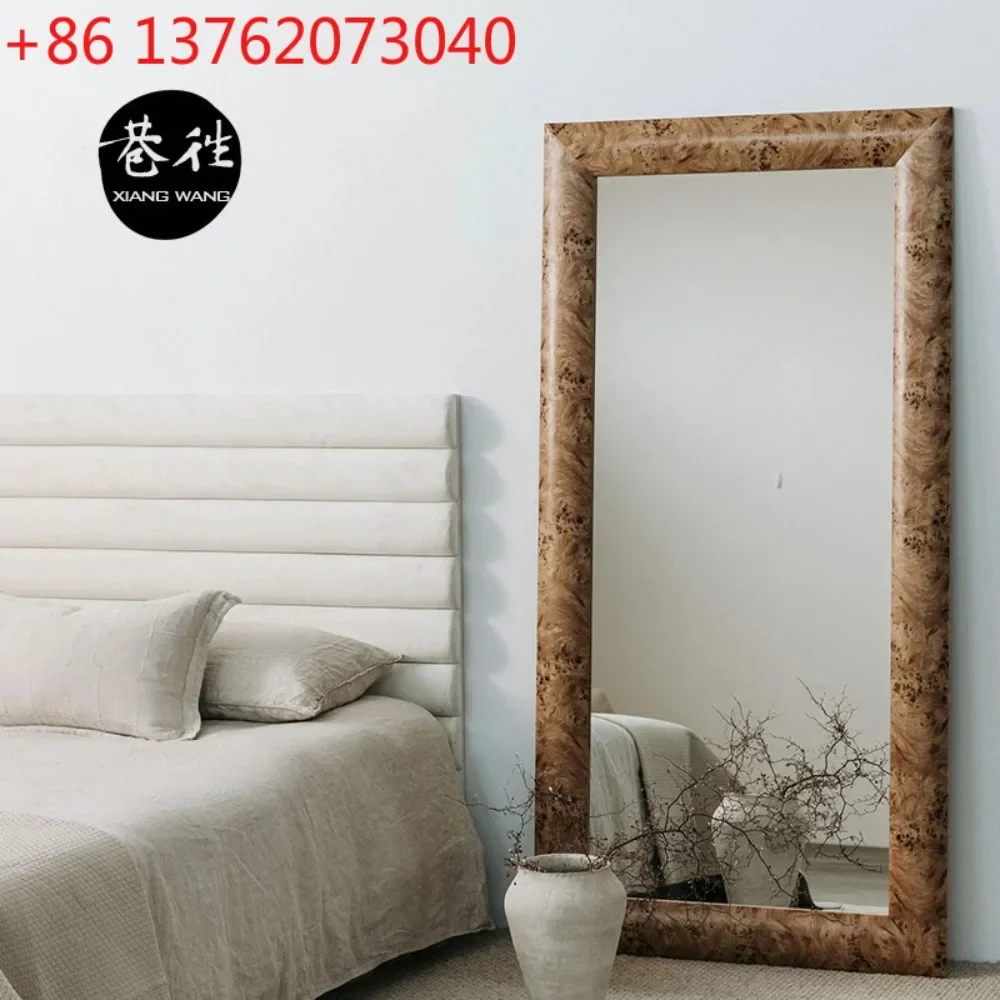 Wabi Stillwind Tree Tumor Wood Grain Frame Full Body Floor Mirror