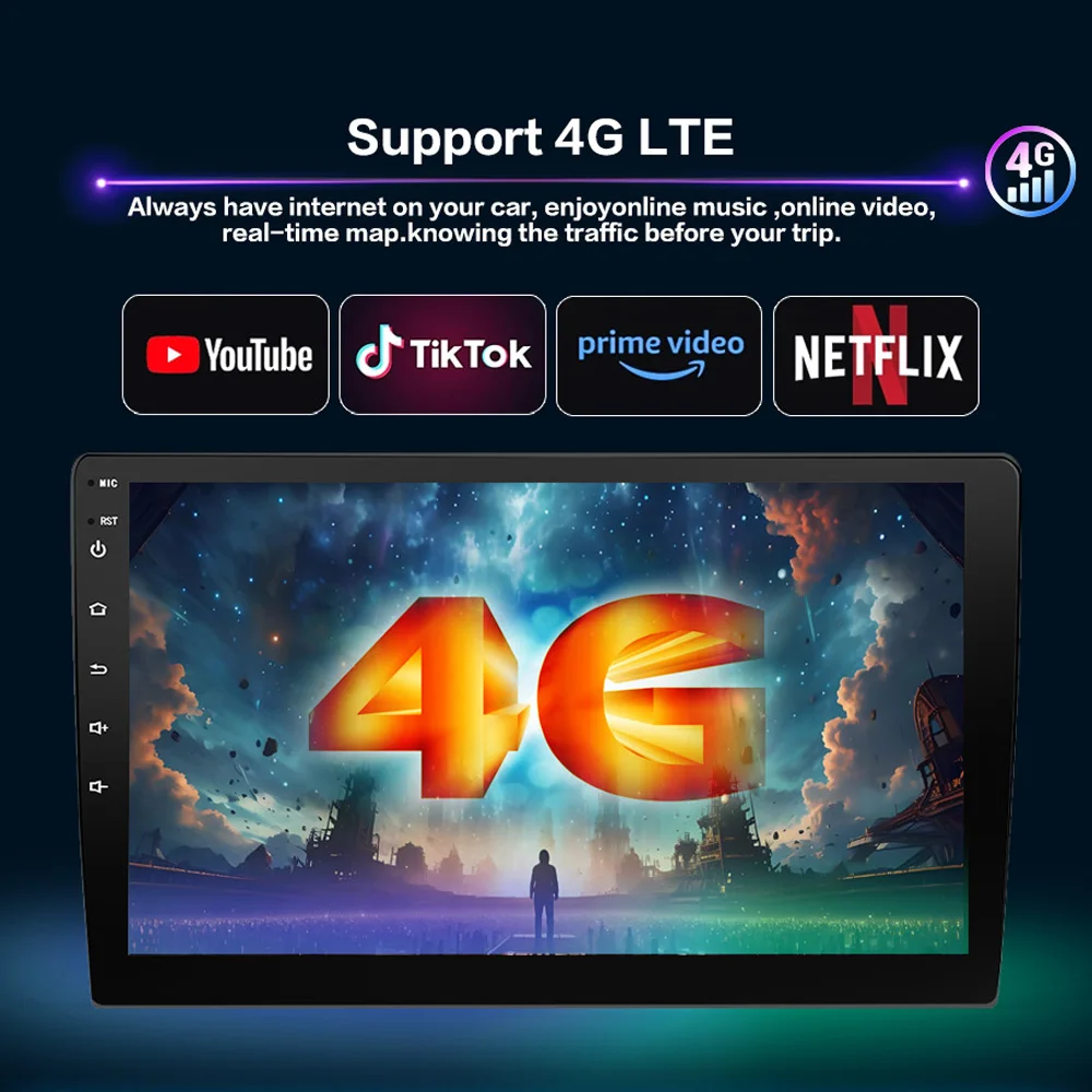 Autoradio Carplay أندرويد السيارات سماعة لاسلكية تعمل بالبلوتوث راديو السيارة مضخم صوت واي فاي نظام تحديد المواقع 8 النواة لفولكس واجن بولو Mk4 IV 2001-2009 2Din #4