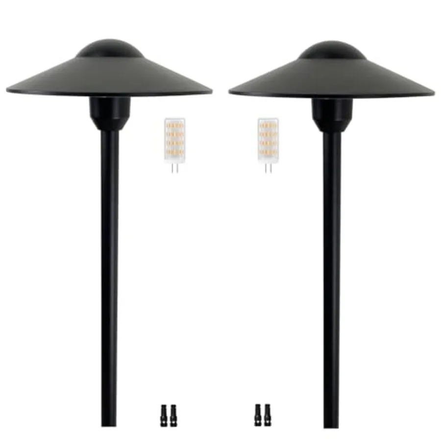 

Низковольтные ландшафтные светильники для дорожек из литого алюминия, садовое освещение для подъездных путей и тропинок, 12-24В, со сменными лампами G4 LED