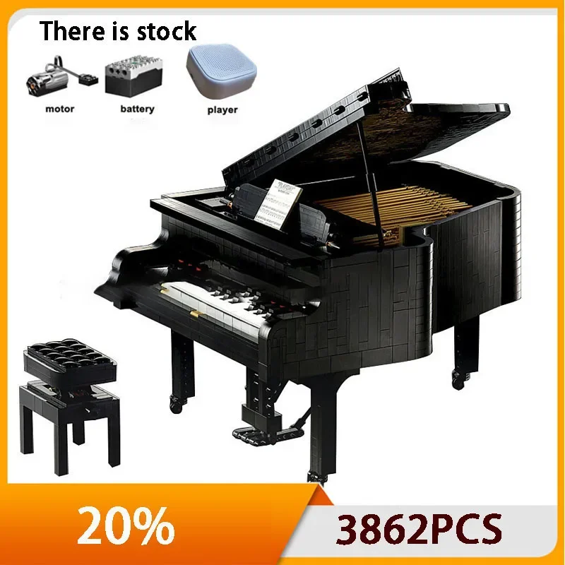 

21323 Little Dreamer Different Series RC Electric Advanced Grand Piano Building Blocks Model Educational Toys Kids Birthday Gift