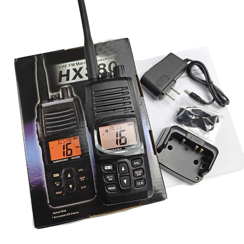 YAESU القياسية الأفق HX380 اسلكية تخاطب البحرية المريخ راديو العائمة جهاز الإرسال والاستقبال انفجار برهان VHF مقاوم للماء يده