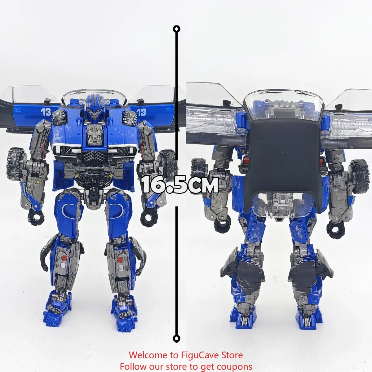 Baiwei transformando brinquedos genuínos TW-1033 novo bluestreak azul guerreiro robô figuras de ação crianças presente coleção
