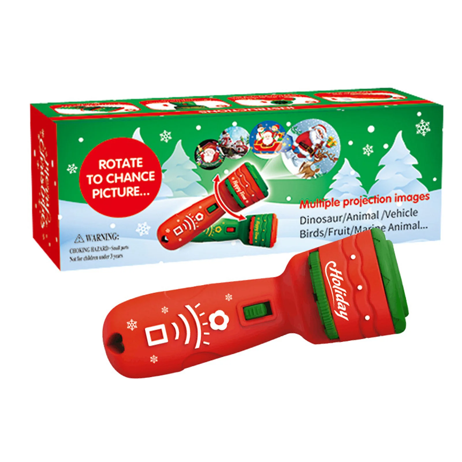 Slide Projector Flashlight 24 Images Christmas Battery Operated Projectors for Children Kids Infant Toddler
