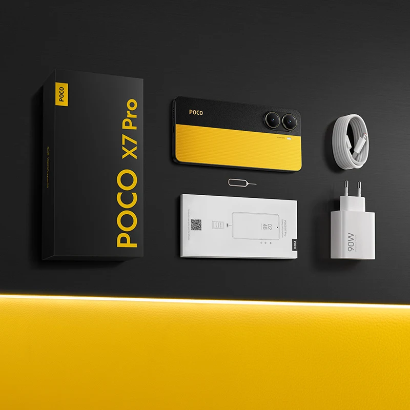 POCO X7 Pro 8GB RAM 256GB ROM イエロー Xiaomi Poco X7 Pro 5G Yellow 256GB + 12GB Dual-SIM Factory