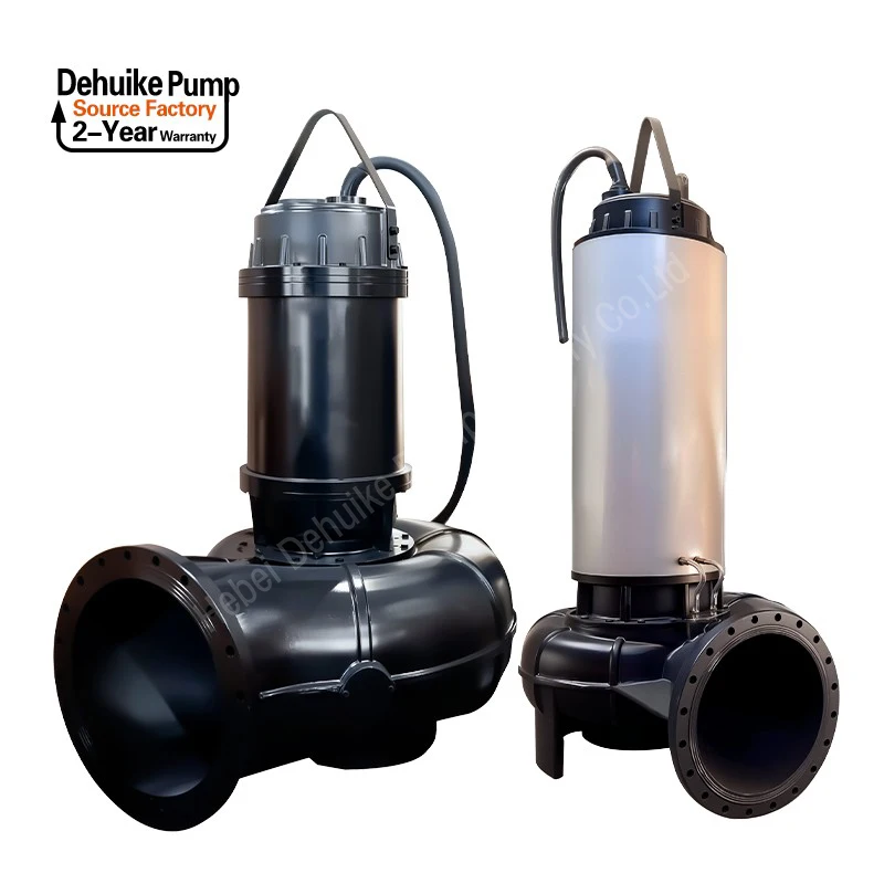 In Stock Energy Saving Unobstructed 5.5kw 7.5hp-15hp Stainless Steel Submersible Sewage Dirty Water Pump With Cutter