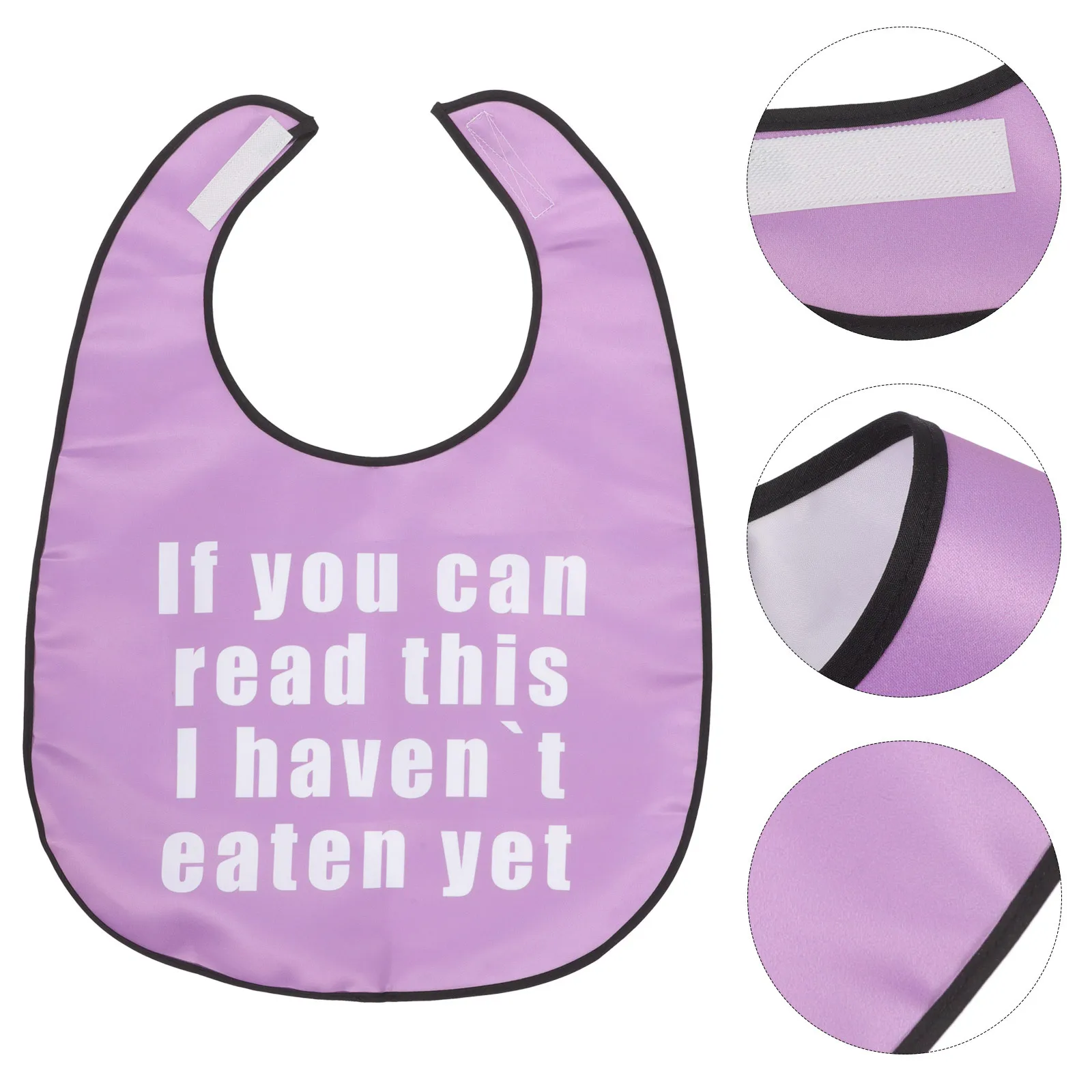 

Adult Bib for Elderly Polyester Soft Flexible Reusable Dining Bib Practical Lightweight Easy Wear for Seniors At Home