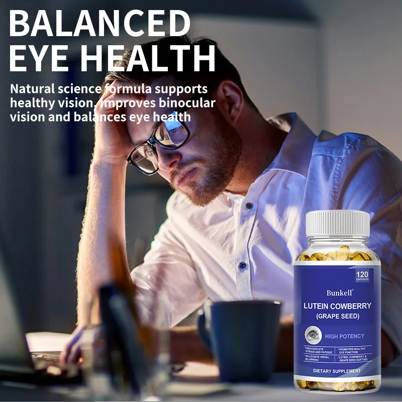 目の健康をサポートし、角膜の健康を維持するゼアキサンチン、ルテイン、グレープシードを含むマルチビタミン