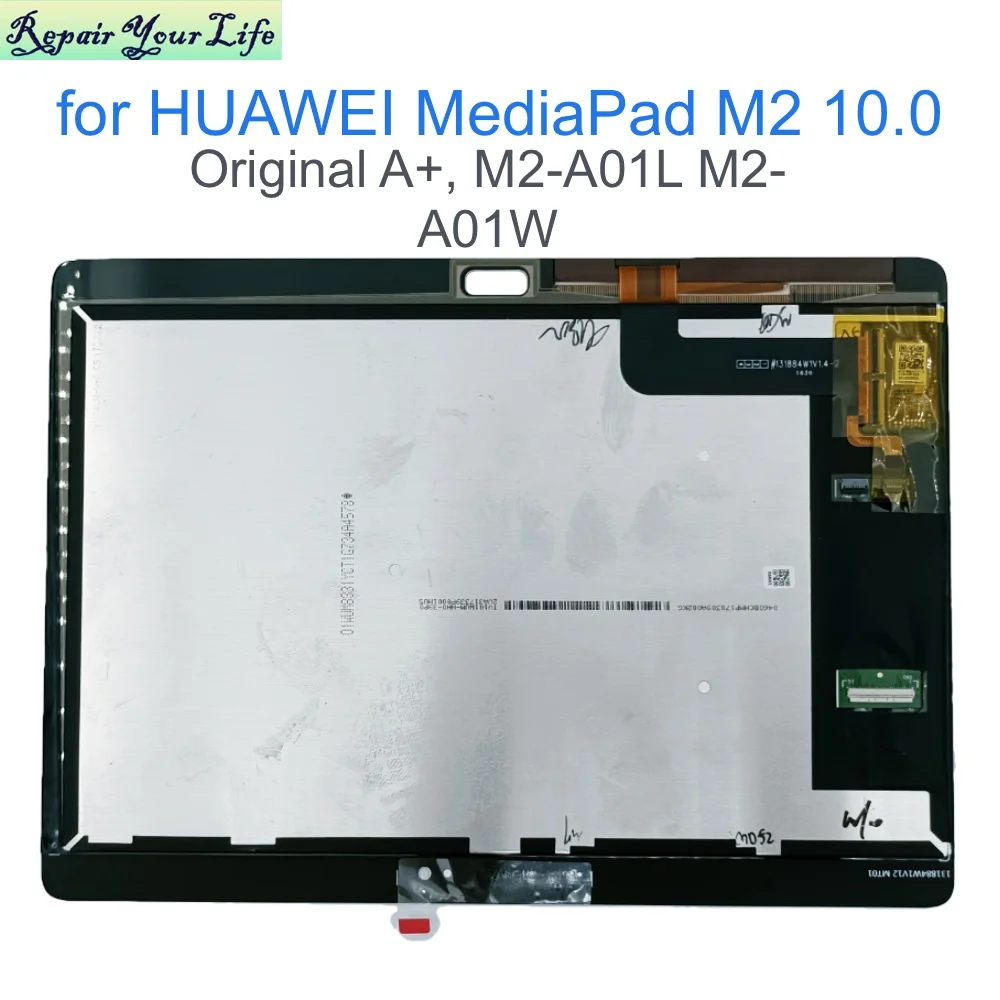 M2-A01 LCD Assembly Module For Huawei MediaPad M2-A01W M2-A01L, 131884w1v1.4 TV101WUM NH0 Touch Digitizer Panel Display Matrix