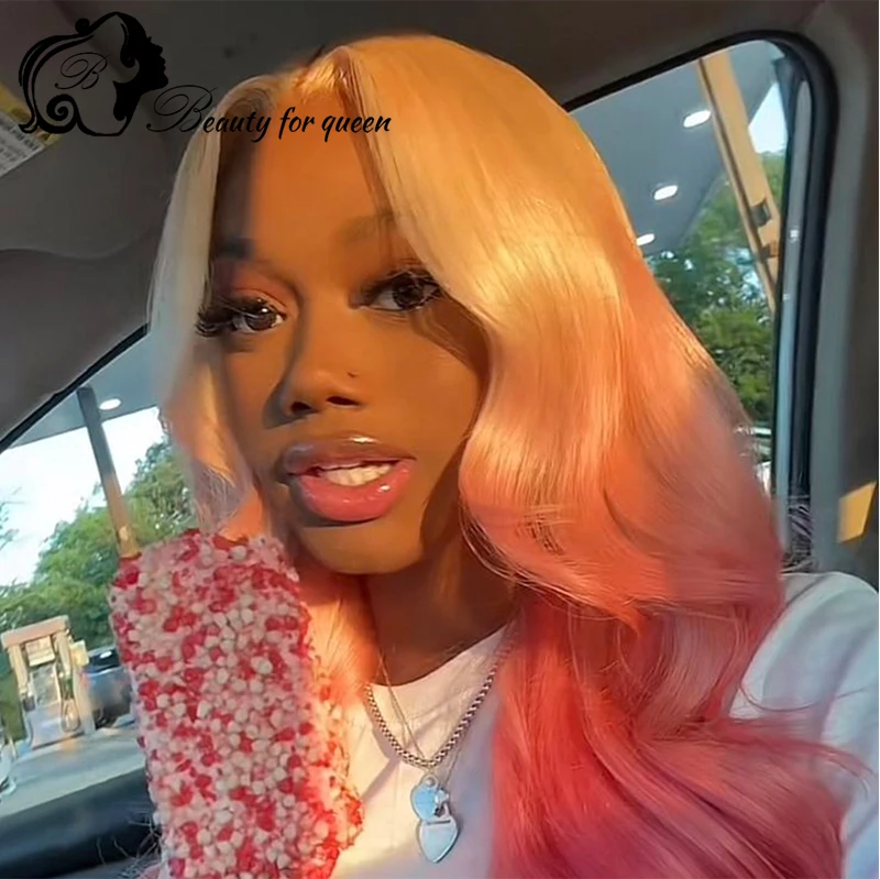 2026 Pink And White Bundles Human Hair Wig Beauty High Quality Top Sale Synthetic Hair Heat Resistant Minimal‑Glue Application view 2