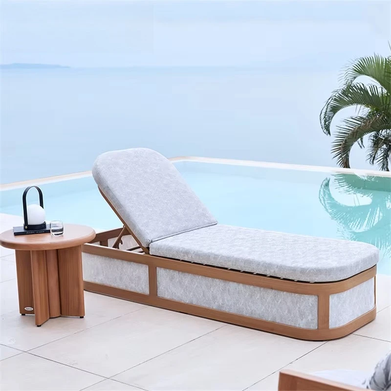 

New design Nordic modern outdoor sunbeds Waterproof pool Beach furniture Garden modern sunloungers
