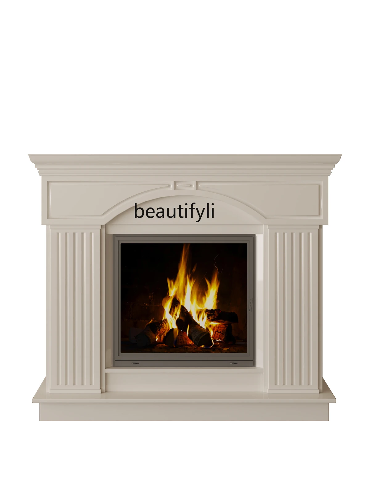 French simple modern light luxury American solid wood fireplace/1.2 meters decorative cabinet