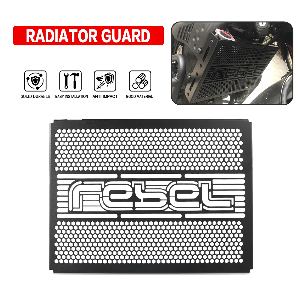 

For HONDA Rebel REBEL CMX/CM 500/300 2017-2021 Motorcycle Front Radiator Protective Water Cooler Grille Cover Guards Accessories