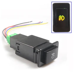 1Pcs Car Front Fog Light Switch Button For Nissan Sunny Frontier Xterra Sentra Pathfinde 5-Pin 4-Wires DC12V