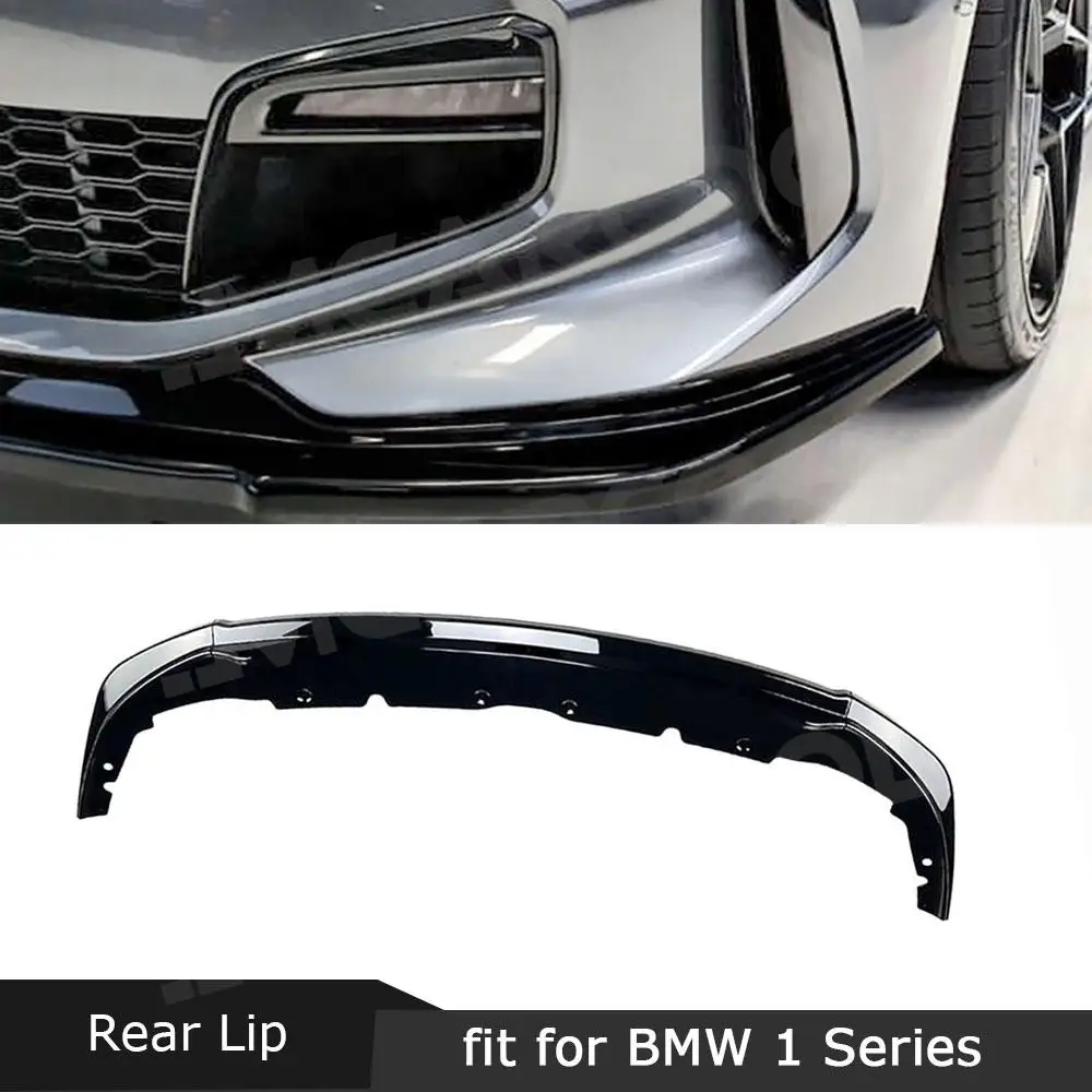 ABS Front Bumper Lip Chin Spoiler Bumper Guard Protector for BMW 1 Series F40 118i 120i 128ti M Sport 2020+ Facelift Accessories