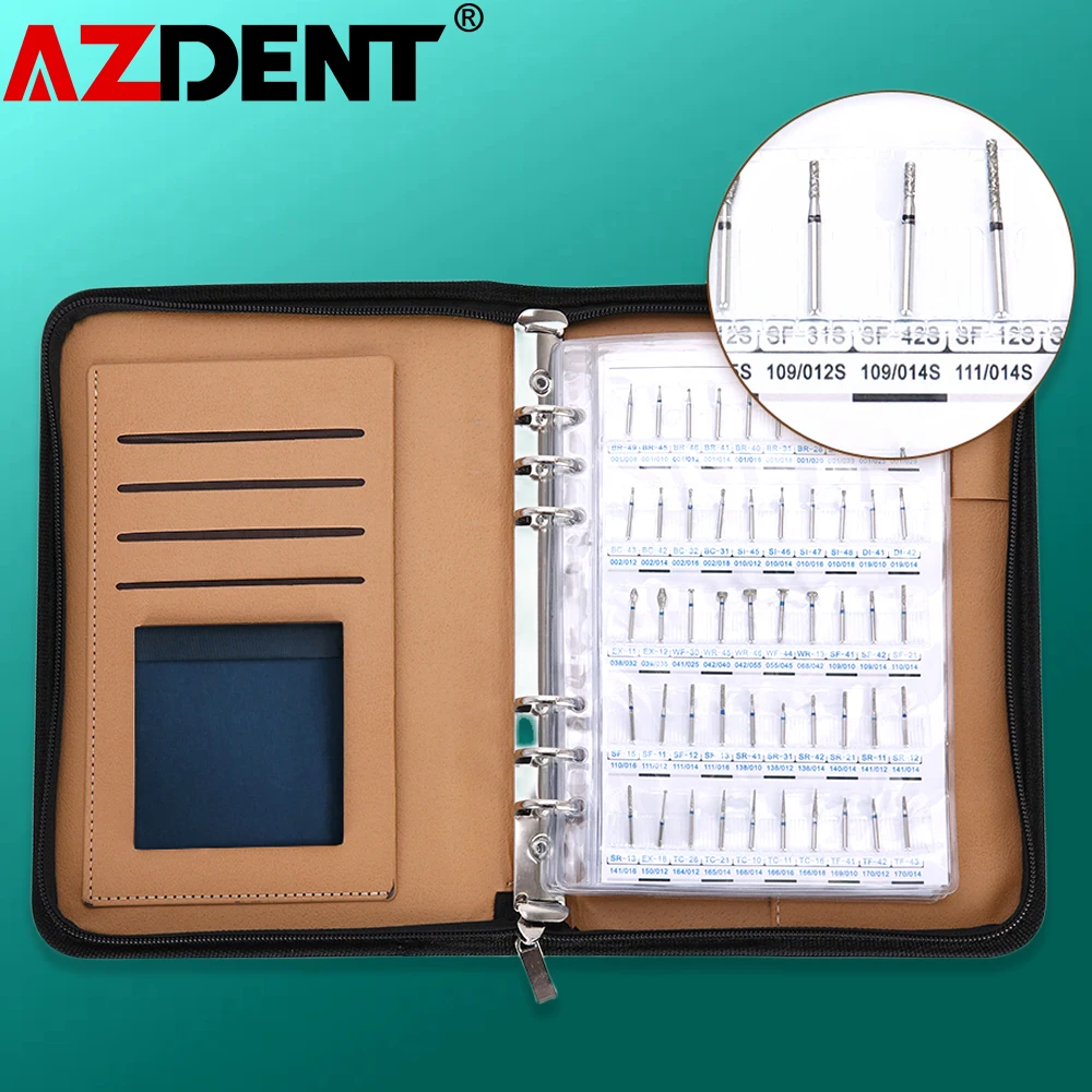 210 Type Sample Booklet Of Dental Diamond Burs Drill With Box Dia.1.6mm For High Speed Handpiece