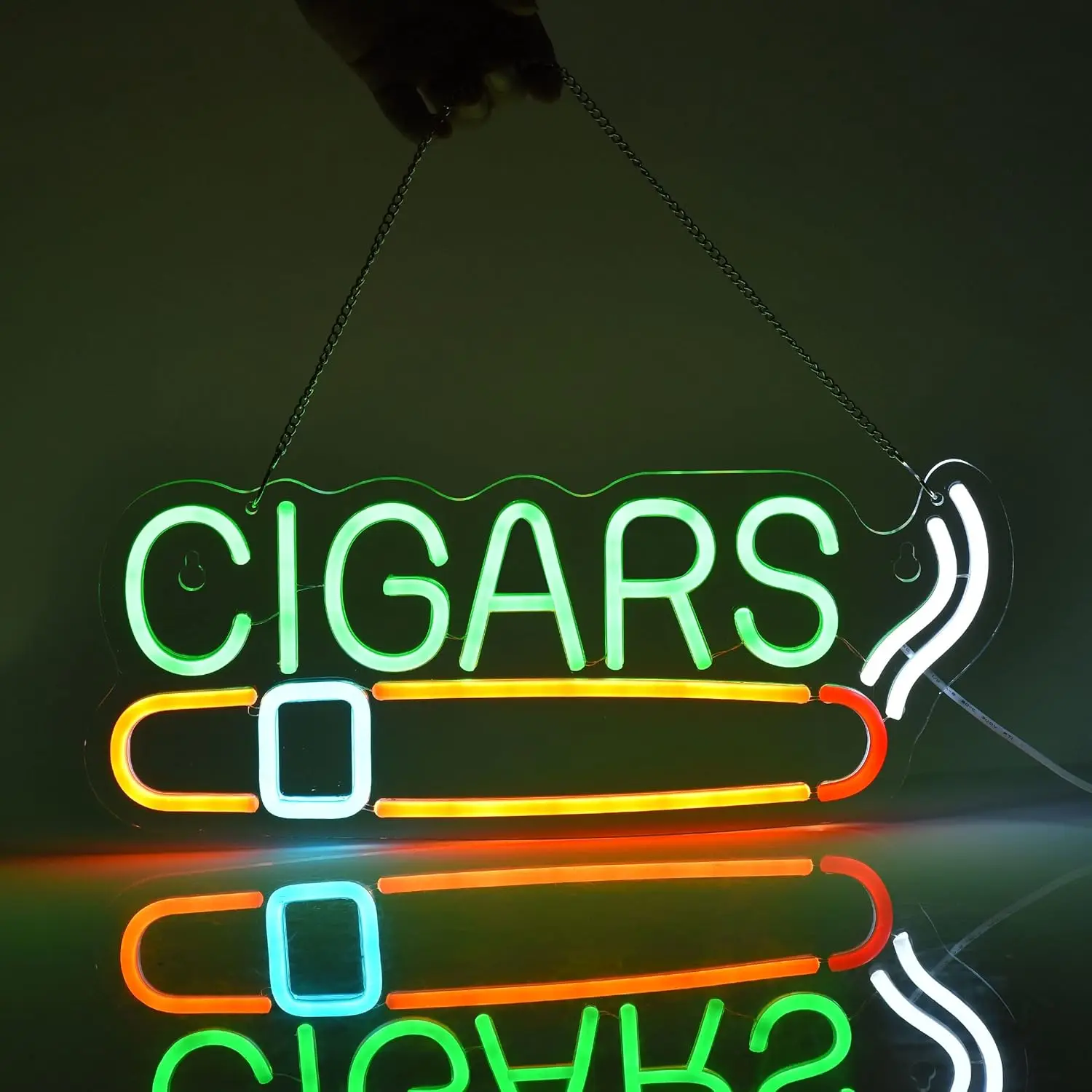 

Cigars Neon Sign for Wall Decor Dimmable LED Neon Light USB for Room Office Daily Party Pub Art Man Cave Decor Birthday Gift