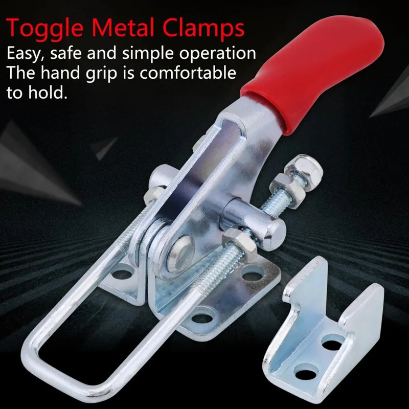 4Pcs Hose Clamping Pliers Set Automotive Brake Line Clamp Fuel Pipe Retainer Vacuum Tubing Holder Professional Auxiliary Tool