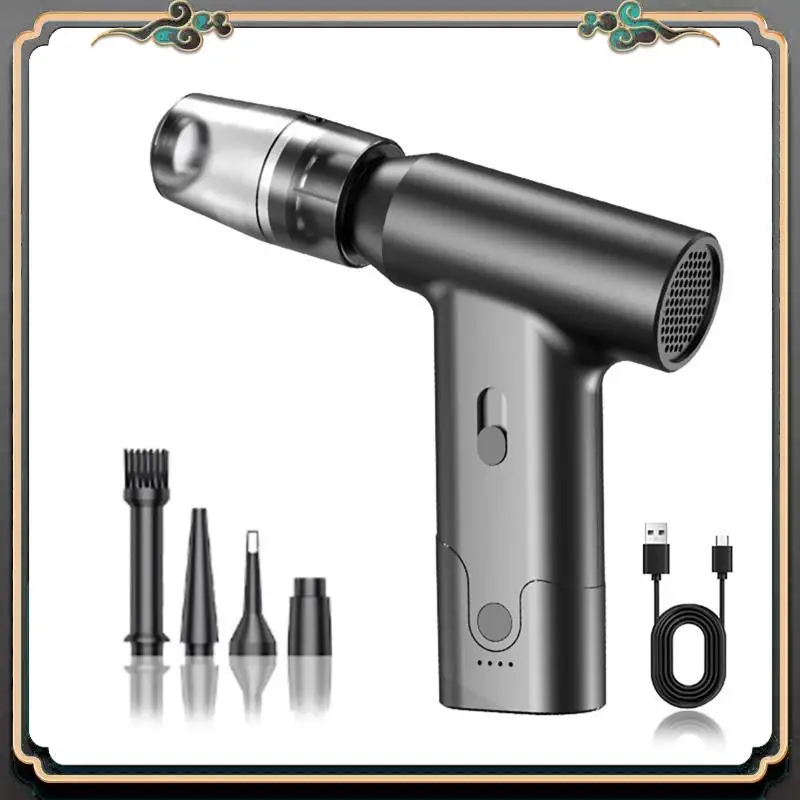 

ASMA-Compressed Air Duster 11000RPM Portable Air Blower And Mini Cordless Vacuum Cleaner For Car Home Keyboard Computer
