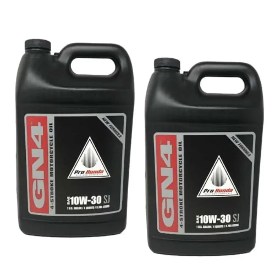 

GN4 10W-30 Motorcycle Oil for wet clutch applications, synthetic blend, amber, excellent shear stability and clutch friction pe
