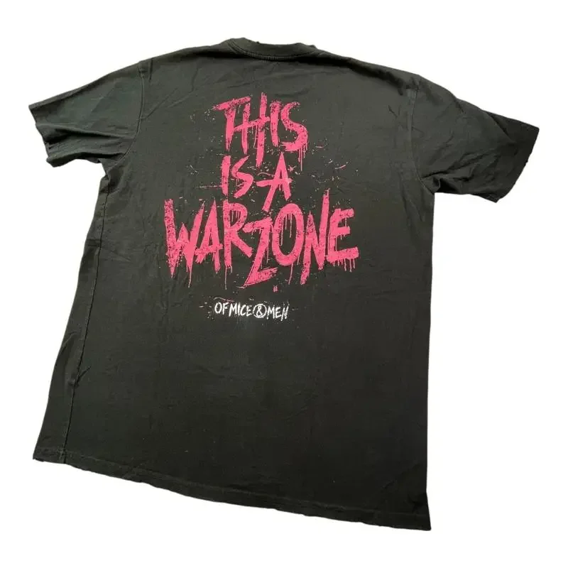 Of Mice Men Warzone Mens XL Black T Shirt Music Band Rock Warped Emo Metal Punk