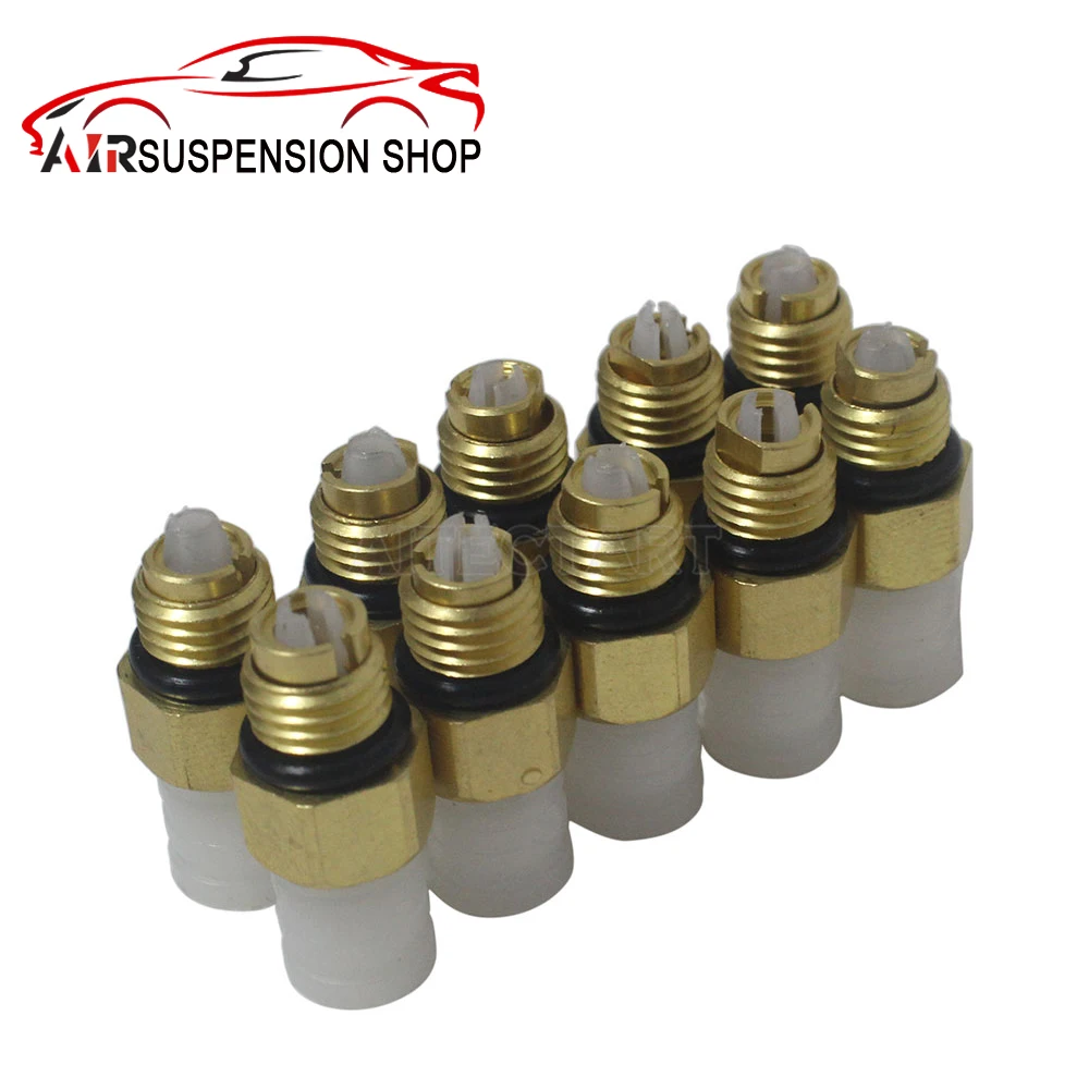 10x Air Suspension Air Fitting Connector Valve M8 For Mercedes Benz W211 W220 W221 W164 OEM 2203202438 2213204913 Auto Parts