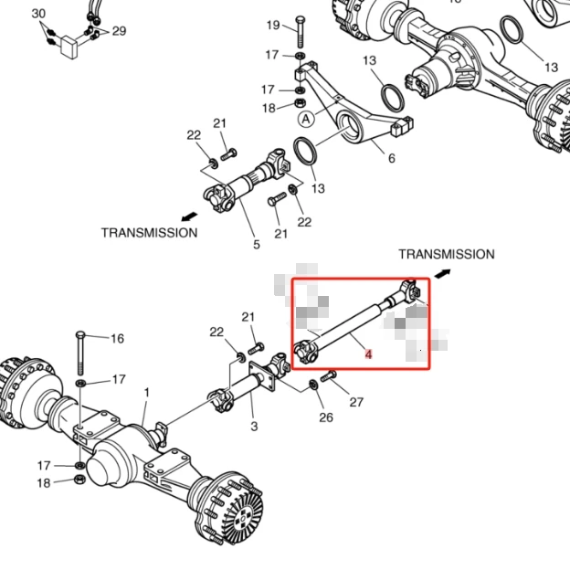 

130716-00172 DRIVE SHAFT - CENTER Brand New Doosan Original Parts 260-00018 FOR DOOSAN WHEEL LOADER MEGA 250-V