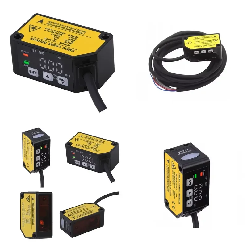 Optical detection CMOS displacement sensor with NPN PNP output 30mm 50mm measuring center distance