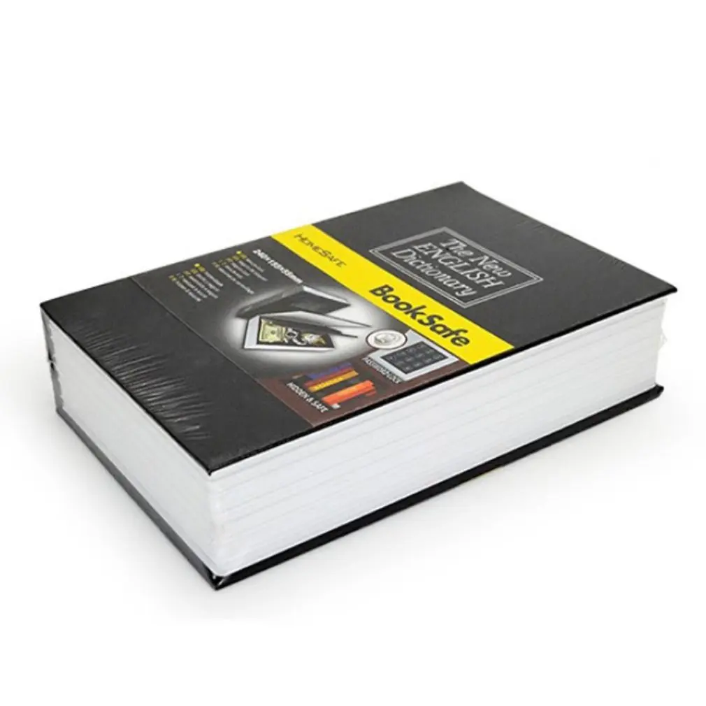 صندوق الأمان كتاب الأمن ، قفل محاكاة ، المال النقدي ، خزانة المجوهرات ، التخزين السري ، حامل الديكور ، الكلاسيكية