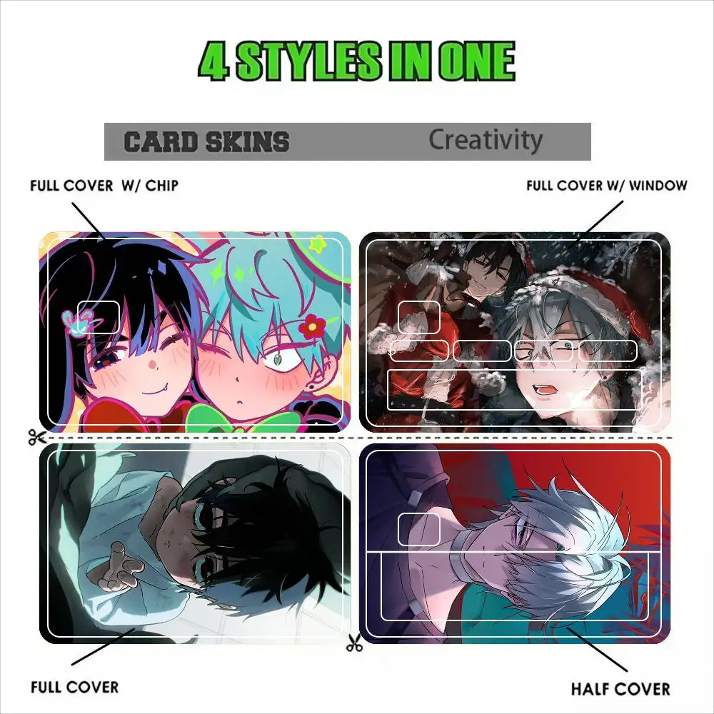ALIEN STAGE IVAN TILL Anime BL Sticker Film Tape Skin for Credit Card Debit Card Cartoon Waterproof Stickers