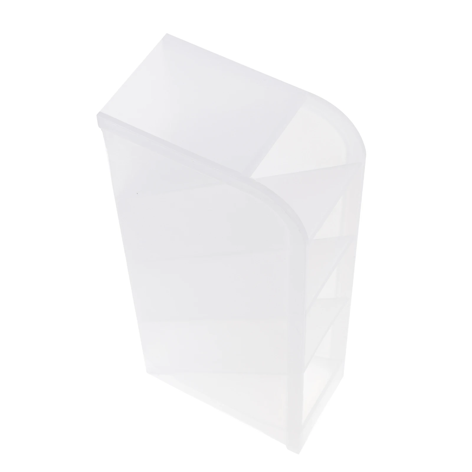 

Clay Storage Box Oblique Inserting Holder Desktop Stationery Organizer Pen Container Stable Base Practical for School