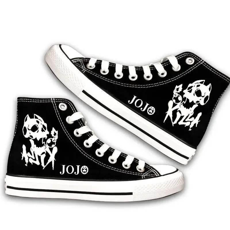 JoJo's Bizarre Adventure Canvas Shoes Anime Sneakers Casual Cosplay Costume High Top Kawaii Shoes Y2k JOJO Accessories