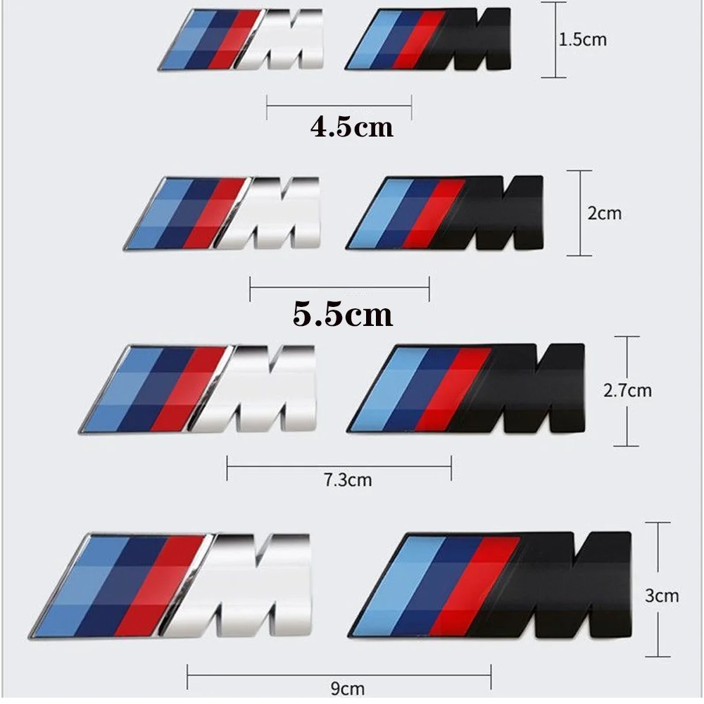 ثلاثية الأبعاد ABS الأسود شعار م شعار سيارة درابزين شارة الجذع ملصق لسيارات BMW E39 E46 E36 E90 G20 G30 E60 G22 F30 F20 X3 X5 X6 M اكسسوارات