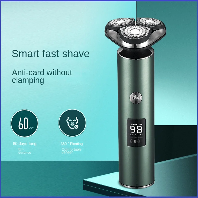

Men's Electric Shaver Triple Head Razor Travel Portable Washable