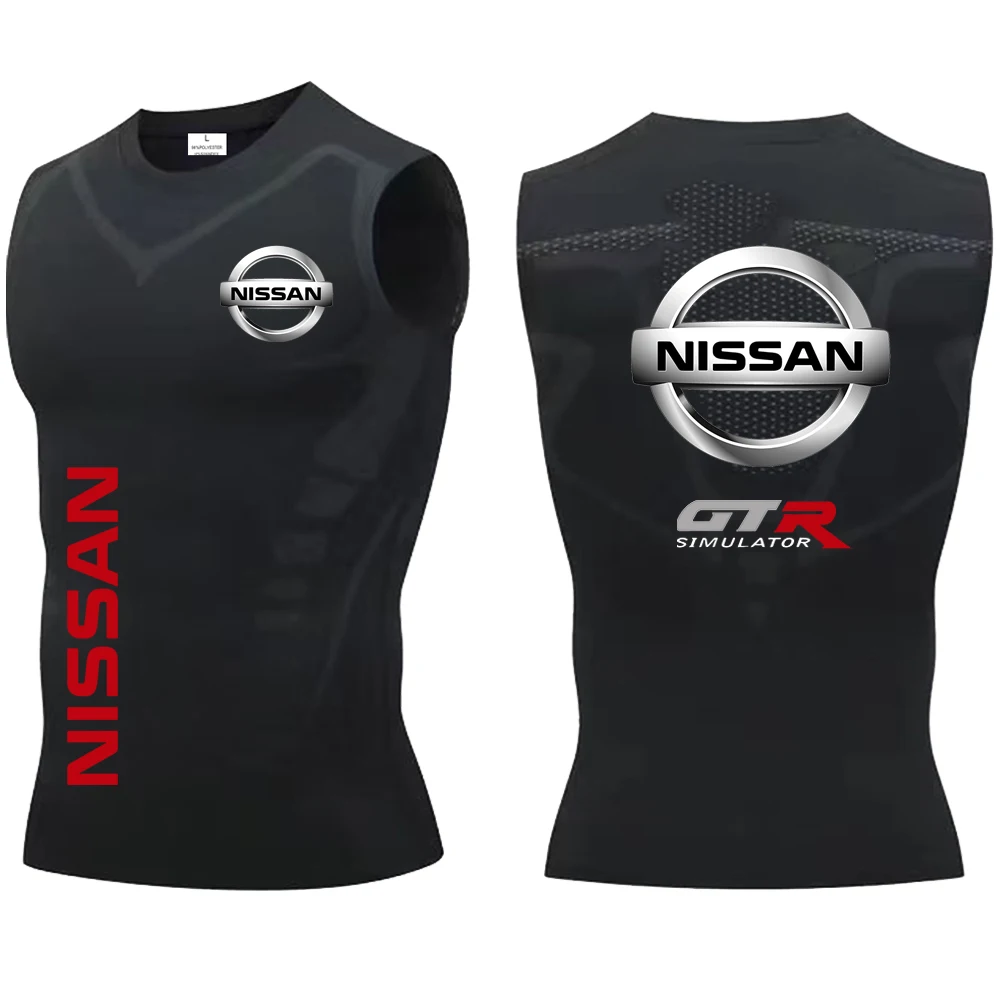 The latest Nissan fashion fitness vest for men in autumn 2025, fast drying exercise muscle shirt, breathable gym