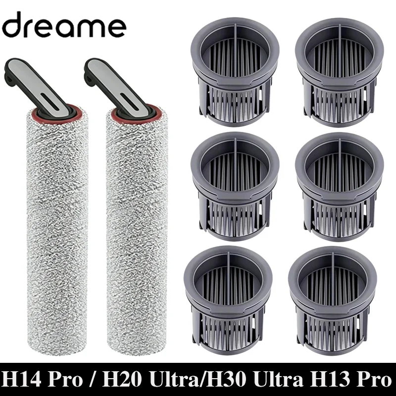 Dreame H14 Dual / H14 Pro / H14 / H20 Pro Plus / H20 Ultra / H30 Ultra Vacuum Cleaner Roller Hepa Filter Accessories