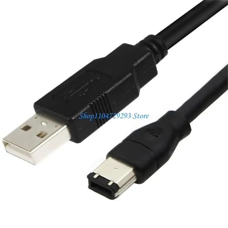 Reliable USB to IEEE 1394 6 Pin Cable for Digital Camera PDAs,1.8m/3/4.5m 