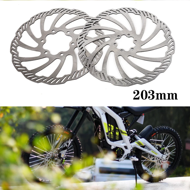203mm Motorcycle Front Rear Brake Disc Rotor Disk For Surron Sur-Ron Sur Ron Light Bee X & S Electric Dirt Bike Motocross Steel