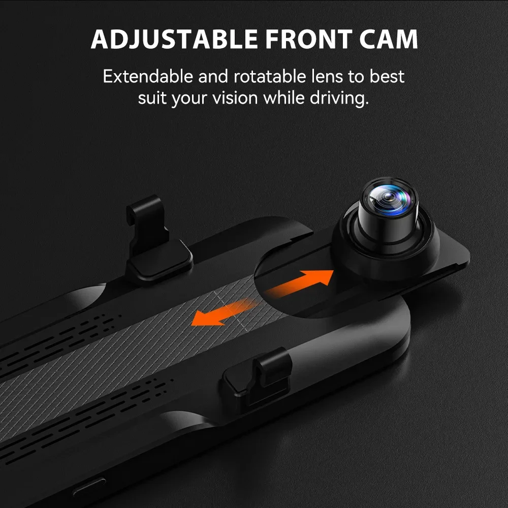Distributor G930 4K 1080P Dual Lens Car Black Box Night Mirror Dash Camera Front and Rear with WIFI GPS