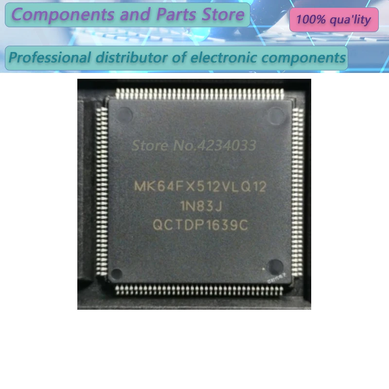1PCS MK64FX512VLQ12 MK64FX512VLQ1 MK64FX512VL  QFP144  New Original Stock