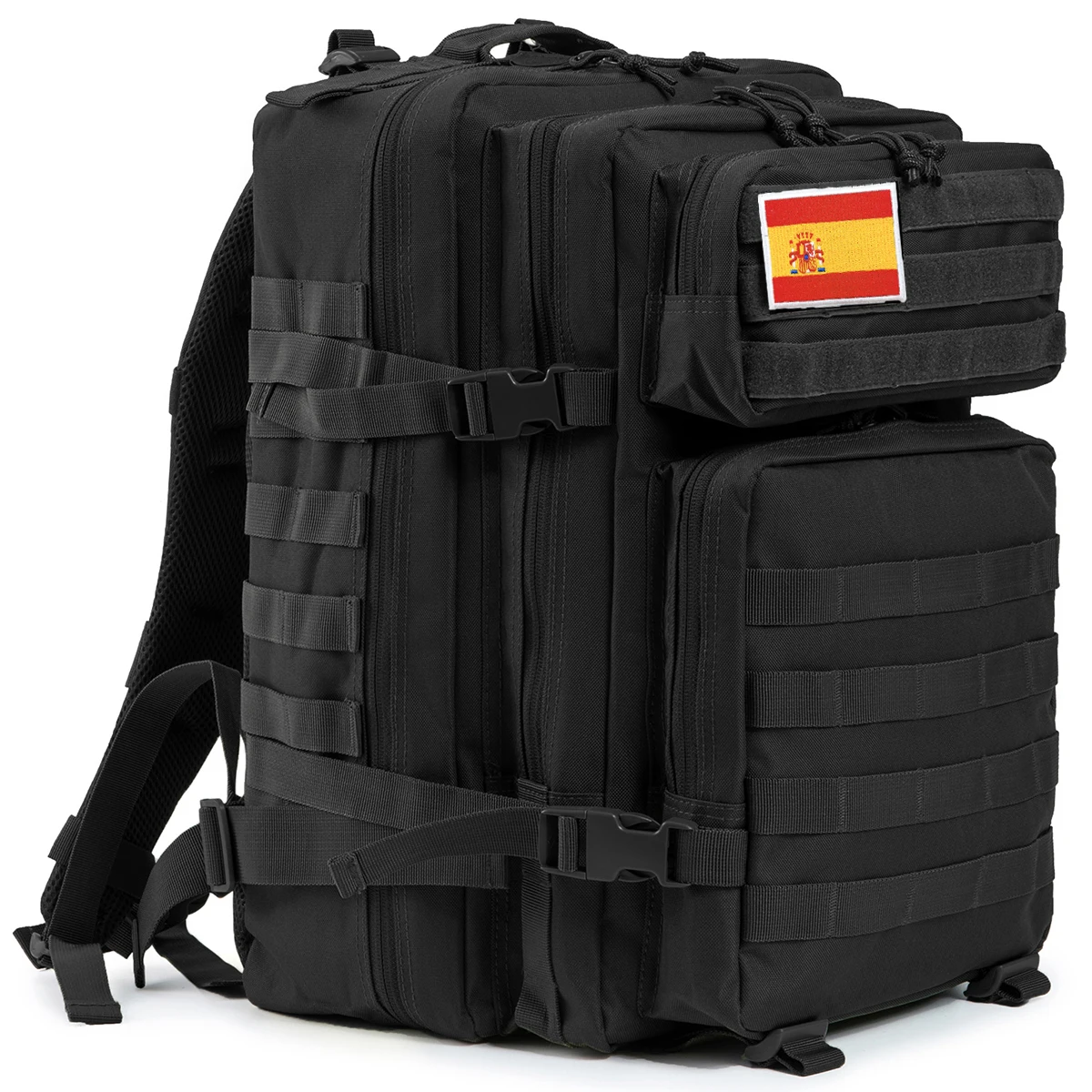 Mochilas tácticas al aire libre 45L gran capacidad hombre 3 días Molle Hking bolsas para senderismo al aire libre Camping mochila