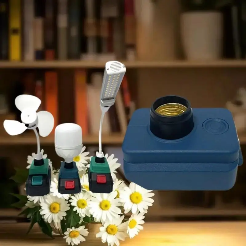 base-de-soquete-para-lampada-de-trabalho-led-1-peca--plugue-para-bateria-li-ion-18v-lampadas-led-de-baixa-voltagem-para-iluminacao-externa