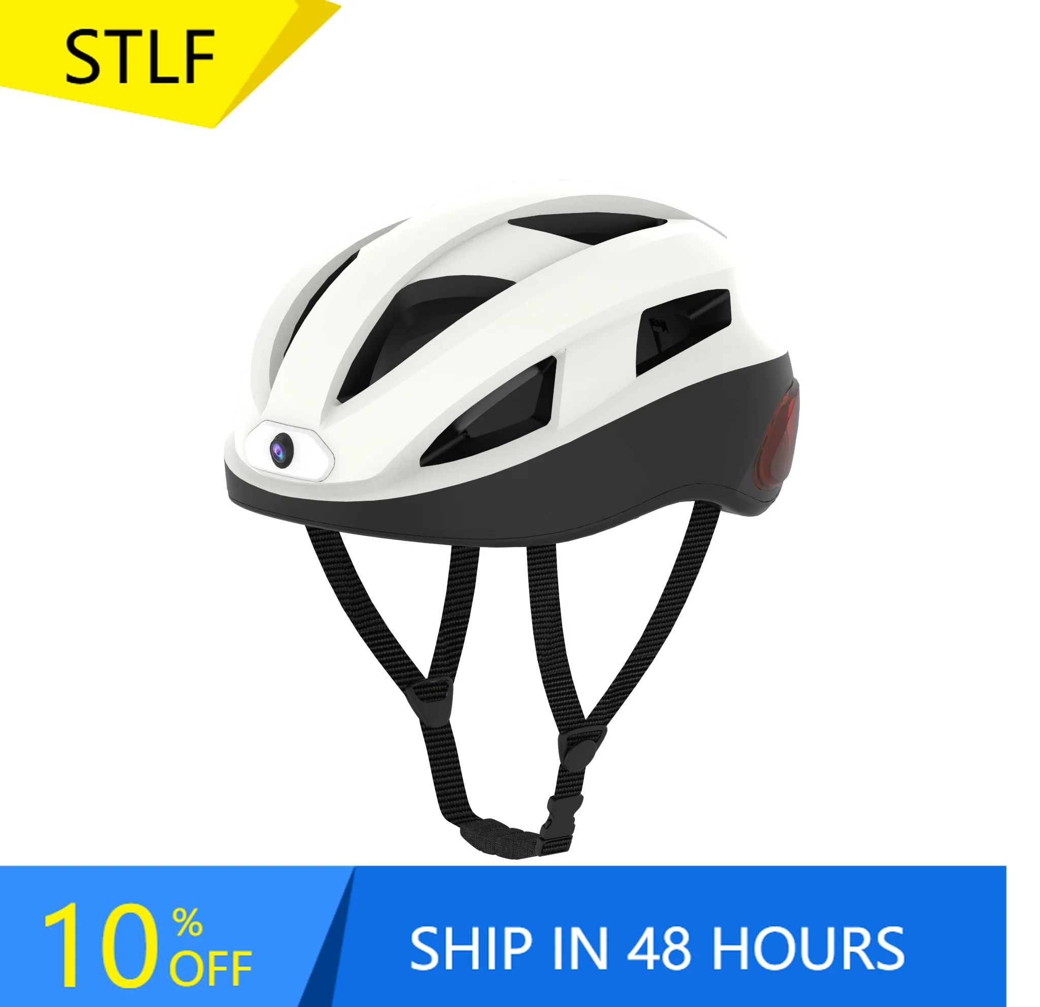 

STLF2023 New Fashion AI Smart Helmet with 4K/1080P FHD EIS Trail Light Remote Control BT and Intercom Optional for Bike