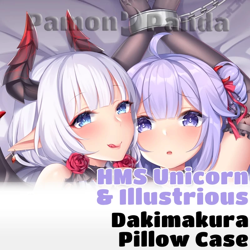 

HMS Unicorn Illustrious Dakimakura Azur Lane Sexy Pillow Case Hugging Fullbody Cushion Cover Otaku Pillowcase Bedding Decor Home