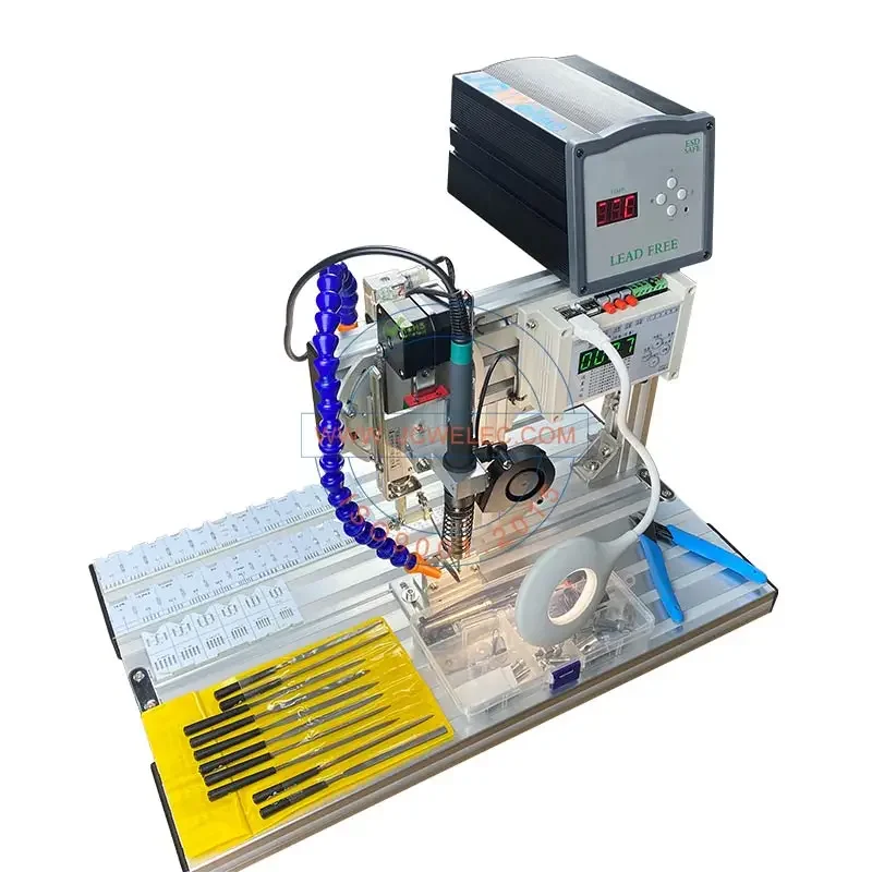 JCW-TS 205 H Semi Automatic Wire Tin Soldering hine Circuit Board Soldering Welding Equipment Welding hine